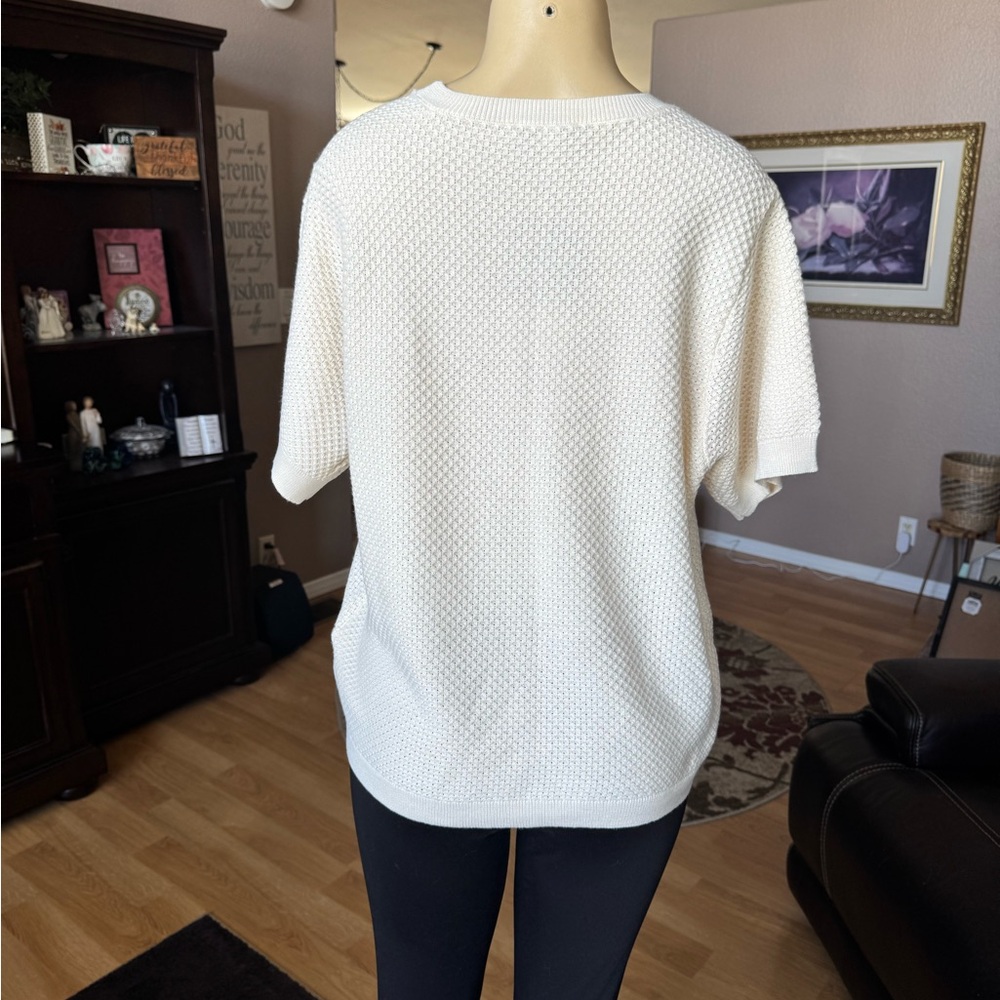 Women's Cream Sweater - Picture 8 of 10